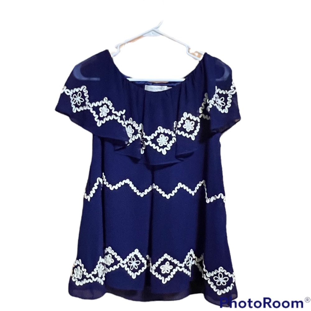 MM Couture By Miss Me Sz S Royal Blouse